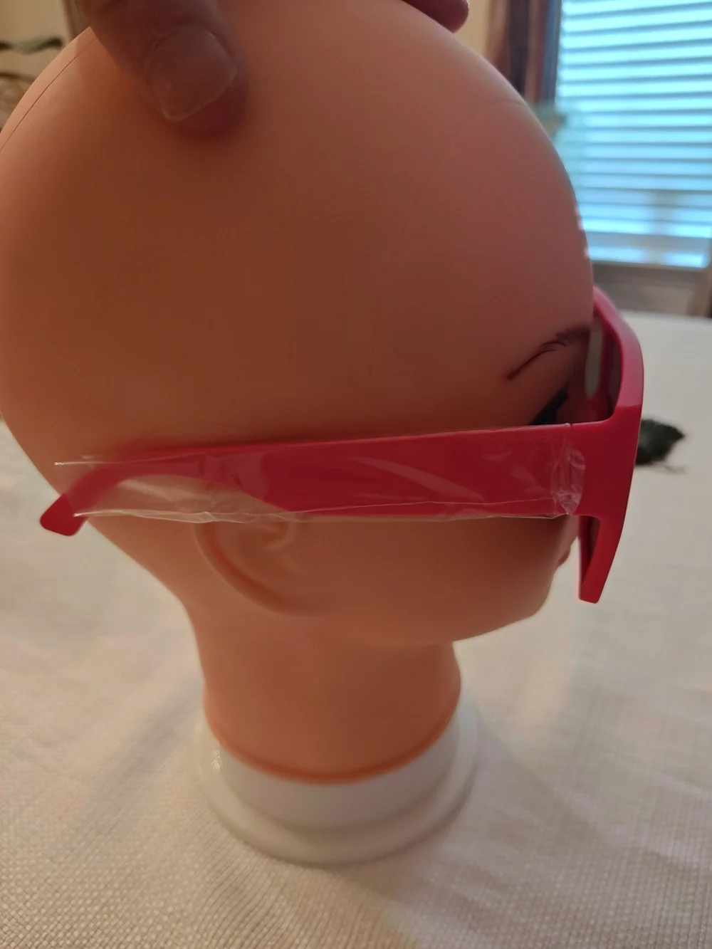 Arizona Jean Company Pink Oversized Shield Sunglasses with Amber Mirror Lenses